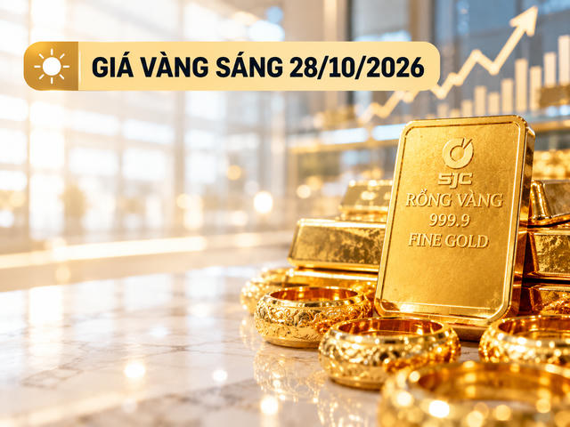 Giá vàng sáng 28/10: SJC giữ mốc 142 triệu đồng/lượng, Mi Hồng mua vào cao nhất