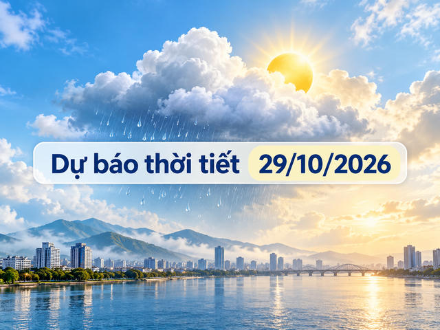 Thời tiết hôm nay 29/10: Huế, Đà Nẵng tiếp tục mưa lớn, Bắc bộ có mưa dông